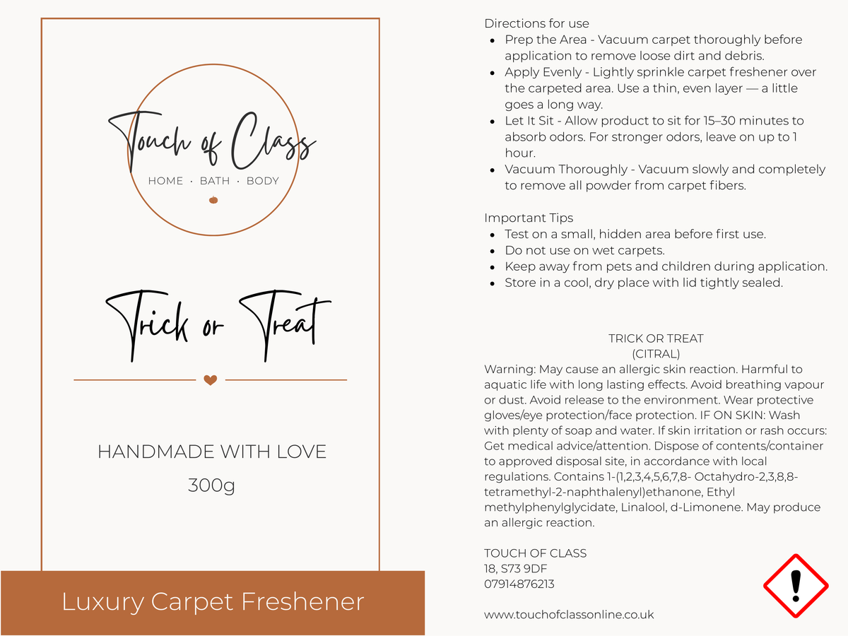 Trick or Treat Carpet Freshener
