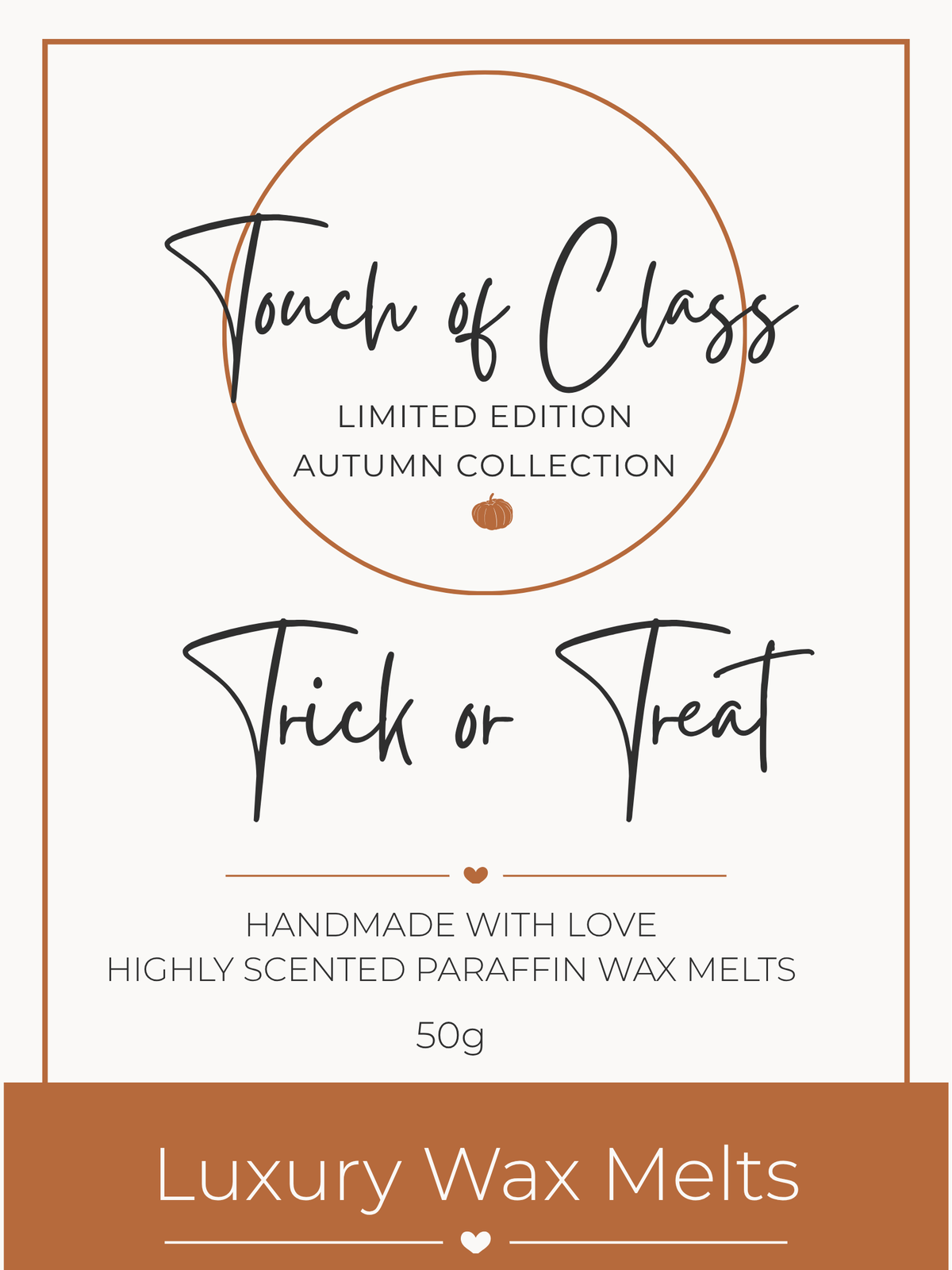 Trick or Treat Wax Melt Snap Bar