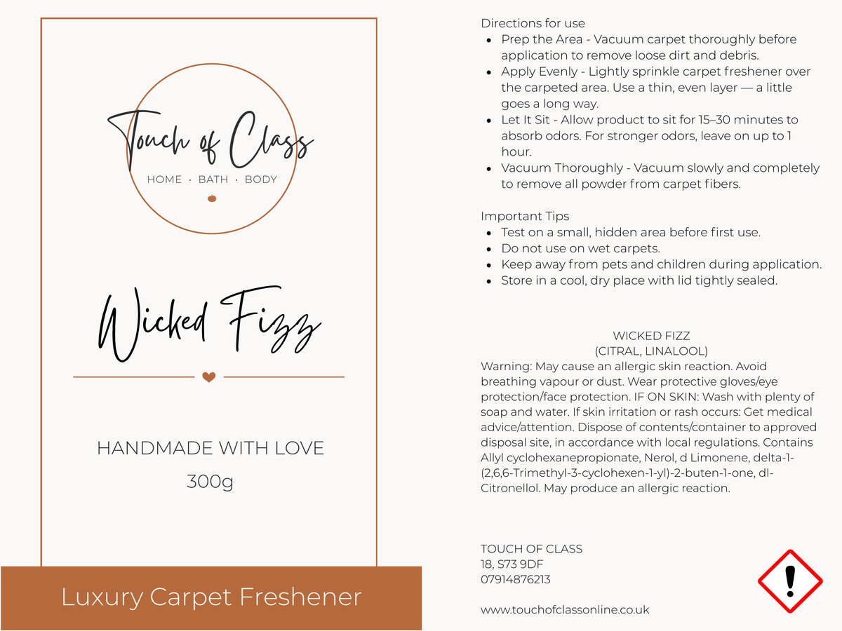 Wicked Fizz Carpet Freshener