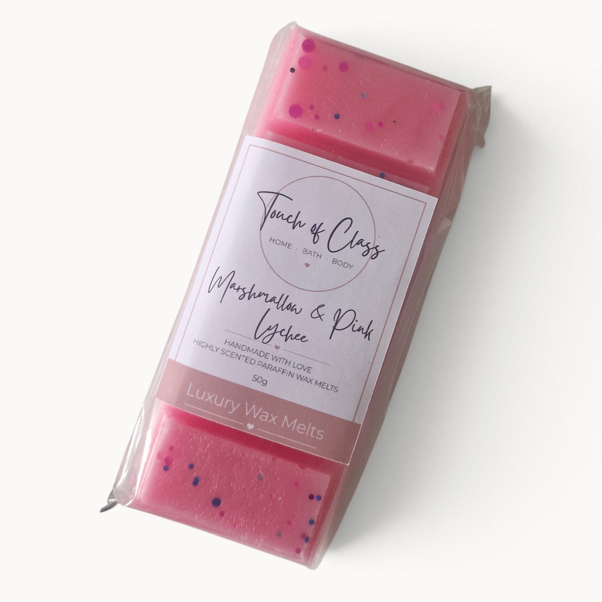 Marshmallow & Pink Lychee Wax Melt Snap Bar